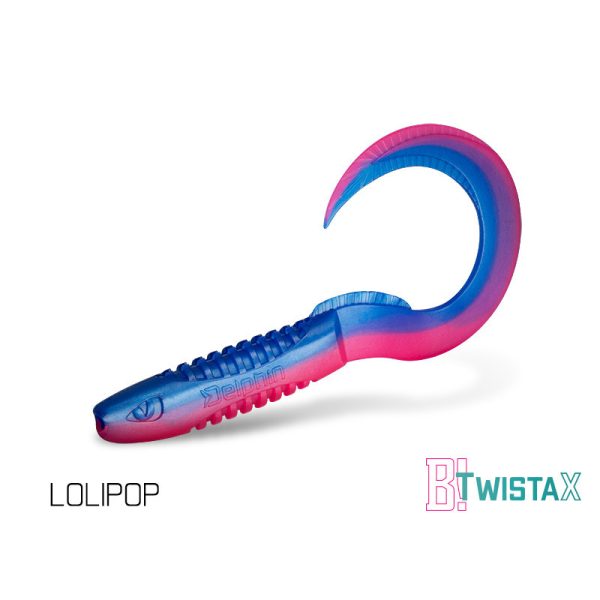 Delphin TwistaX Eeltail UVs - Lolipop 15cm Momeală Plastică 5 buc