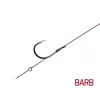Delphin Proxi Sting 12cm 0,10mm Cârlig Legat cu Ochet, cu Barbetă, Mărimea 12, cu Țepușă pentru Momeală 6buc