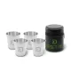 Delphin RESET XL 4în1 4x70ml Set Pahare din Oțel Inoxidabil pentru Pălinkă