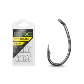   Delphin Reaxe MTD Round Cârlig Feeder cu ochet, cu barbă #10 11buc