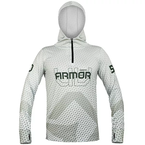 Delphin UV Armor 50+ Oliv Tricou cu mânecă lungă cu glugă M