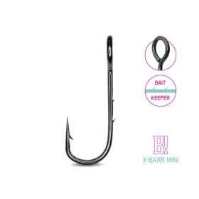   Delphin B! X-Barb Mini 12 Cârlig Cheburashka cu Barbetă, 8buc