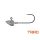 Delphin Triad 15gr 6/0 Cap de jig echipat cu guler 5 buc