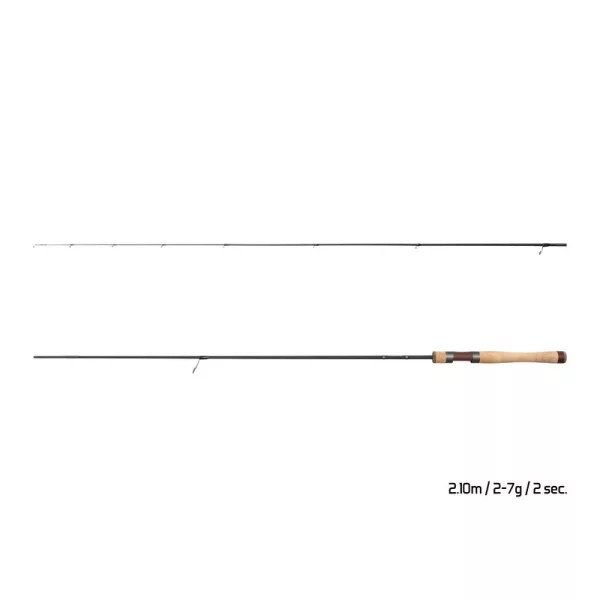 Delphin Troutera HardLure 2,10m 2-7gr Lansetă de spinning din 2 bucăți