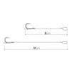 Delphin Braided Sting Feeder Rig 8cm Forfait Montat cu Cârlig Chinu Nr. 4 din Fir Textil 10 buc