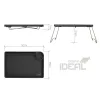 Delphin iDeal Masă pliabilă pentru pescuit la crap 52x35cm