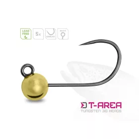   Delphin T-Area BL Tungsten Jig 4mm 0,6gr 6 Cap Micro Jig Aur 5 buc
