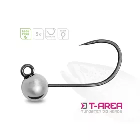   Delphin T-Area BL Tungsten Jig 4mm 0,6gr 6 Cap Micro Jig de Argint 5 buc