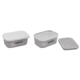 Cutii momeală Trabucco XPS Bait Boxes Albe cu Sită