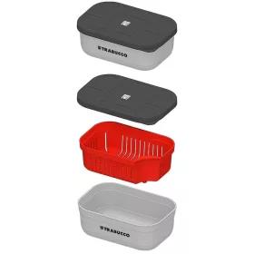  Trabucco BaitSafe Box Zárt Fedeles Szűrőkosaras Csalitartó Doboz 0,6l