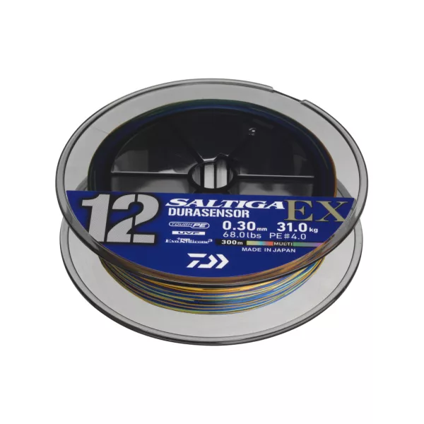 Daiwa Saltiga Durasensor 12 Braid EX+Si3 Multi-Color 0,45mm 300m Fonott Főzsinór