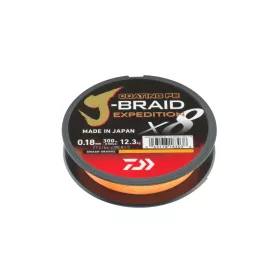   Daiwa J-Braid Expedition X8 Smash Orange 0,24mm 300m Fonott Főzsinór