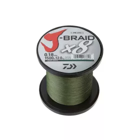 Daiwa J-Braid X8 Sötétzöld 0,10mm 3000m Fonott Főzsinór