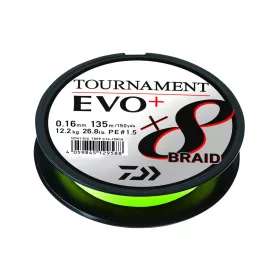   Daiwa Tournament X8 Braid Evo+ Chartreuse 0,12mm 270m Fonott Főzsinór