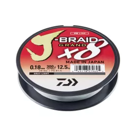   Daiwa J-Braid Grand X8 Világosszürke 0,24mm 135m Fonott Főzsinór