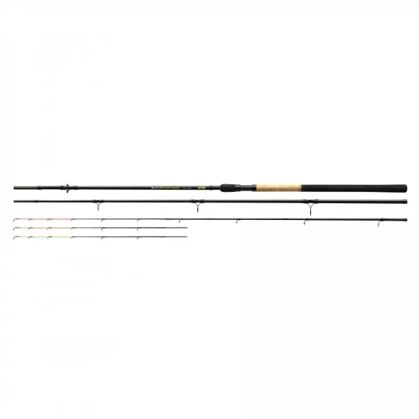 Stég Feeder Metodă Neagră 360XH 50-140gr 3+3 segmente Lansetă Feeder
