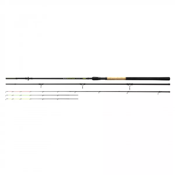 Stég Feeder Metodă Neagră 390H 45-130gr 3+3 segmente Lansetă Feeder