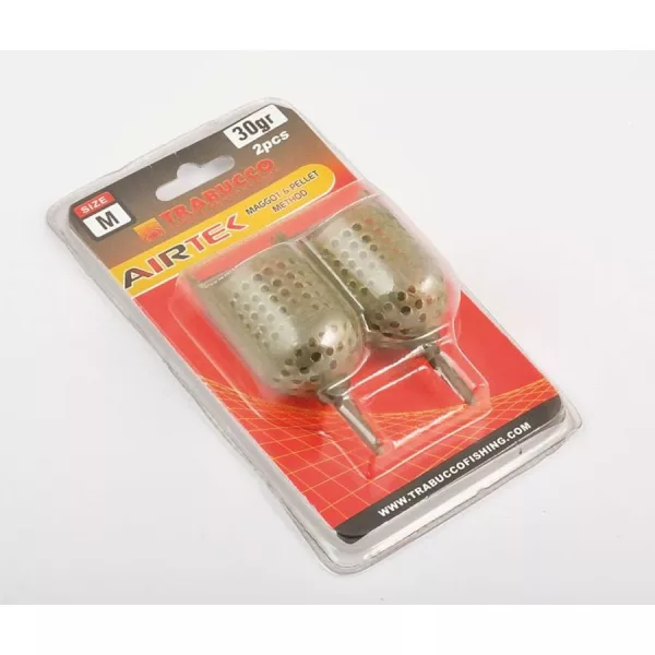 Trabucco Airtek Maggot-Pellet L 50gr Method Coș 2buc