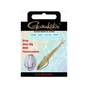   Gamakatsu Preda Booklet Dropshot Worm EWG #1 Cârlig Prelegat cu Ochi, cu Barbetă, Ascuns pentru Pești Răpitori