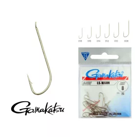   Gamakatsu LS-1050N/010 Argintiu 10 25buc/pachet Cârlig Feeder cu paletă și barbă