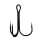 Gamakatsu Preda 13N Treble Hooks Nickel Cârlig triplu cu ochet, cu barbă #2/0