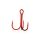Gamakatsu Preda 13R Treble Hooks Red Cârlig triplu cu ochet, cu barbă #8