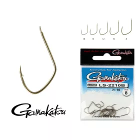   Gamakatsu LS-2210B/012 N/L Bronz 12 17buc/pachet Cârlig Feeder cu paletă și barbă