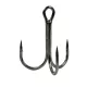 Gamakatsu Preda 18 Treble Hooks Black Cârlig Triplu cu Ochet, cu Barbă #1/0