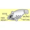 Rapture Pro HF Vibe Crank S CBL 6,0cm 16gr Wobbler