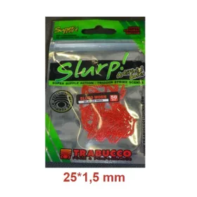   Trabucco Slurp Bait Vierme de Sânge Roșu Sânge Larvă artificială de țânțar 50 buc.