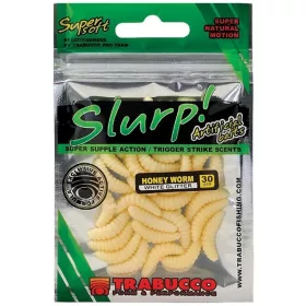   Trabucco Slurp Baithoney Worm Alb Natural Larvă Naturală de Albină 30buc