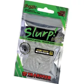   Trabucco Slurp Bait Vierme de miere Sclipici argintiu Larvă de albină Argintie 30db