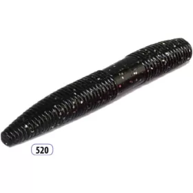   Trabucco Slurp Bait Vierme Gros de Păstrăv Sclipici Negru 10 buc.