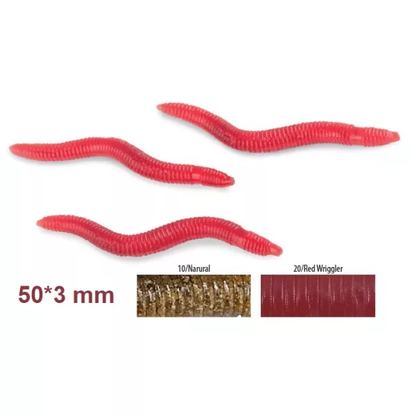 Trabucco Slurp Bait Earthworm Red Wiggler35db Imitație de râmă