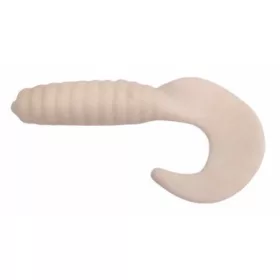 Trabucco Yummy Bait Curly Tail Alb 4cm Momeală Plastic 8db