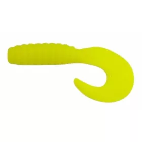   Trabucco Yummy Bait Curly Tail Galben 4cm Momeală Plastic 8db