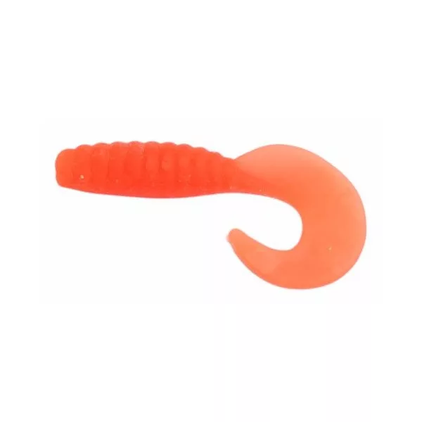 Trabucco Yummy Bait Curly Tail Portocaliu 4cm Momeală Plastic 8db