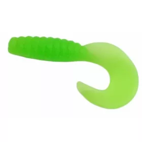   Trabucco Yummy Bait Curly Tail Verde Chartreuse 4cm Momeală Plastic 8db