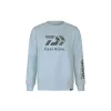 Daiwa D-VEC Crew Neck Trout Light Blue Pulóver L