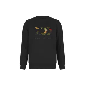 Daiwa D-VEC Crew Neck Camo Charcoal Pulóver M