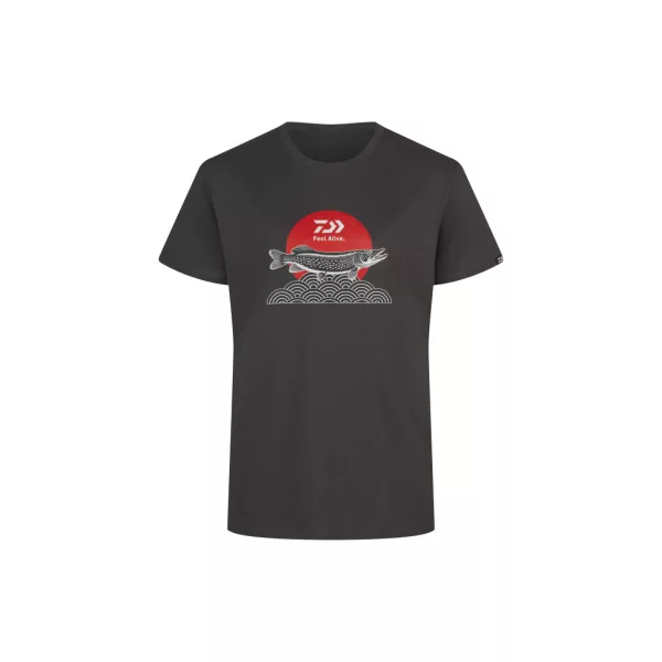 Daiwa Japan Pike Charcoal Póló XL
