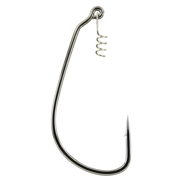 Cârlig Gamakatsu Worm EWG Hooks Spring Lock Black #4/0