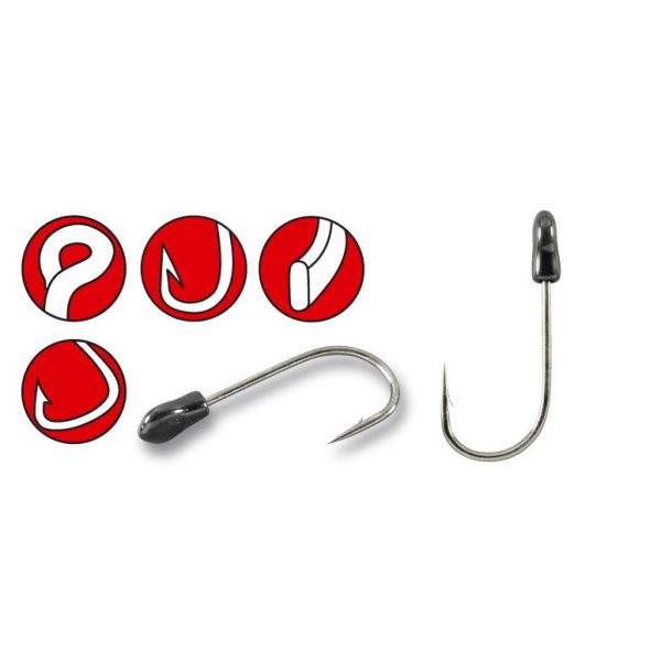 Gamakatsu Preda Trailer Hooks Black #1/0 Cârlig