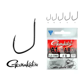  Gamakatsu LS-2260NSB/004 A1 Negru 4 15buc/pachet Cârlig feeder cu paletă, cu barbă