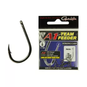   Cârlig de feeder Gamakatsu A1 Team Feeder Pellet Carp Negru 6 10buc/pachet, cu barbetă, cu ochet