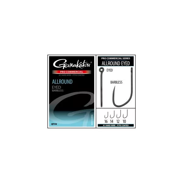 Gamakatsu Coars Pro-C Allround Eyed A1 PTFE BL Cârlig fără barbă cu ochi #12