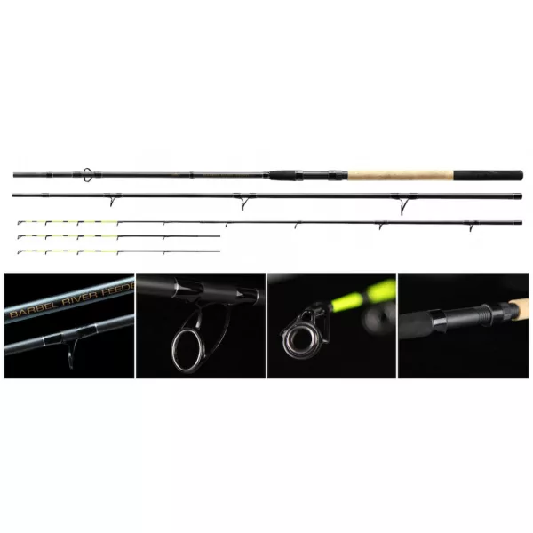 NEVIS Barbel River Feeder 360XXH 100-250g Lansetă feeder