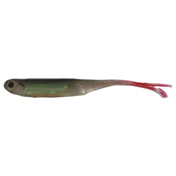 Rapture Power Minnow cu coadă bifurcată 7,5cm Șad natural Momeală din plastic 6 buc