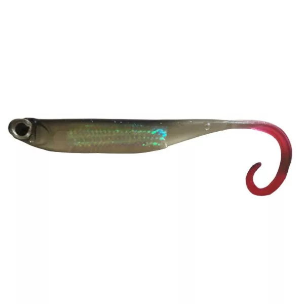 Rapture Power Minnow cu coadă ondulată 7,5cm Șad natural Momeală din plastic 6 buc