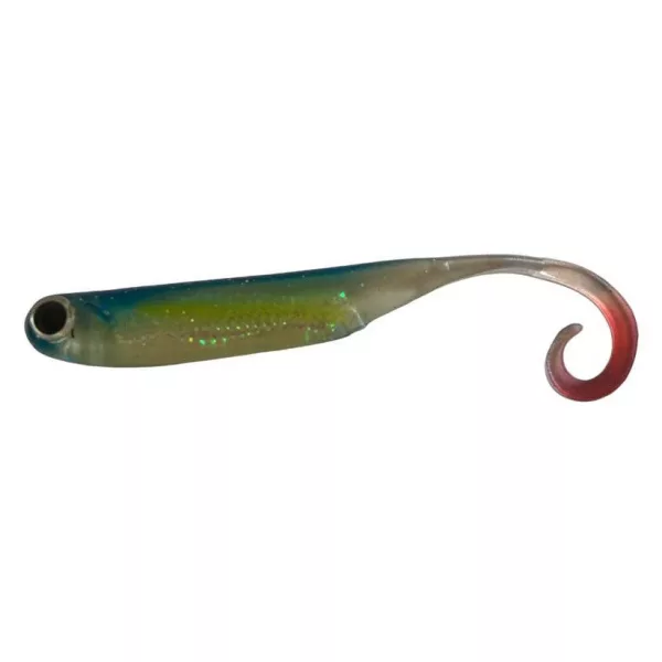 Rapture Power Minnow cu coadă ondulată 7,5cm Ocean Shiner Momeală din plastic 6 buc